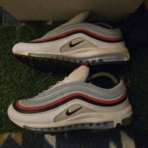 Nike Air Max 97 Men's Sneakers - White, Black, Red, Blue